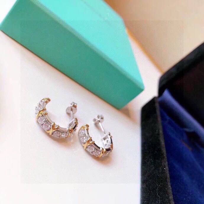 Wholesale T*f*ny Logo Earring