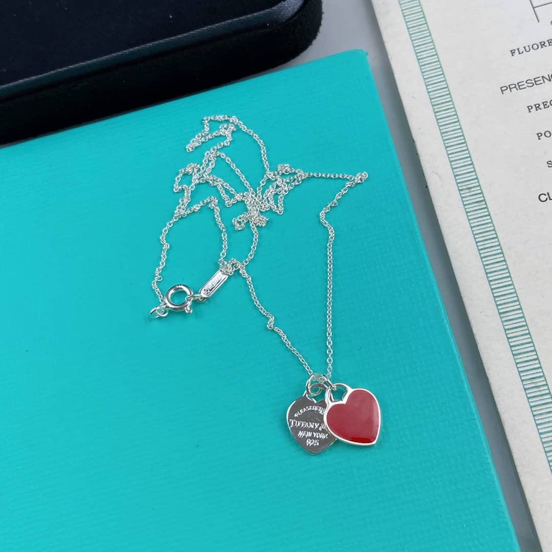 Fake T*f*ny Logo Necklace