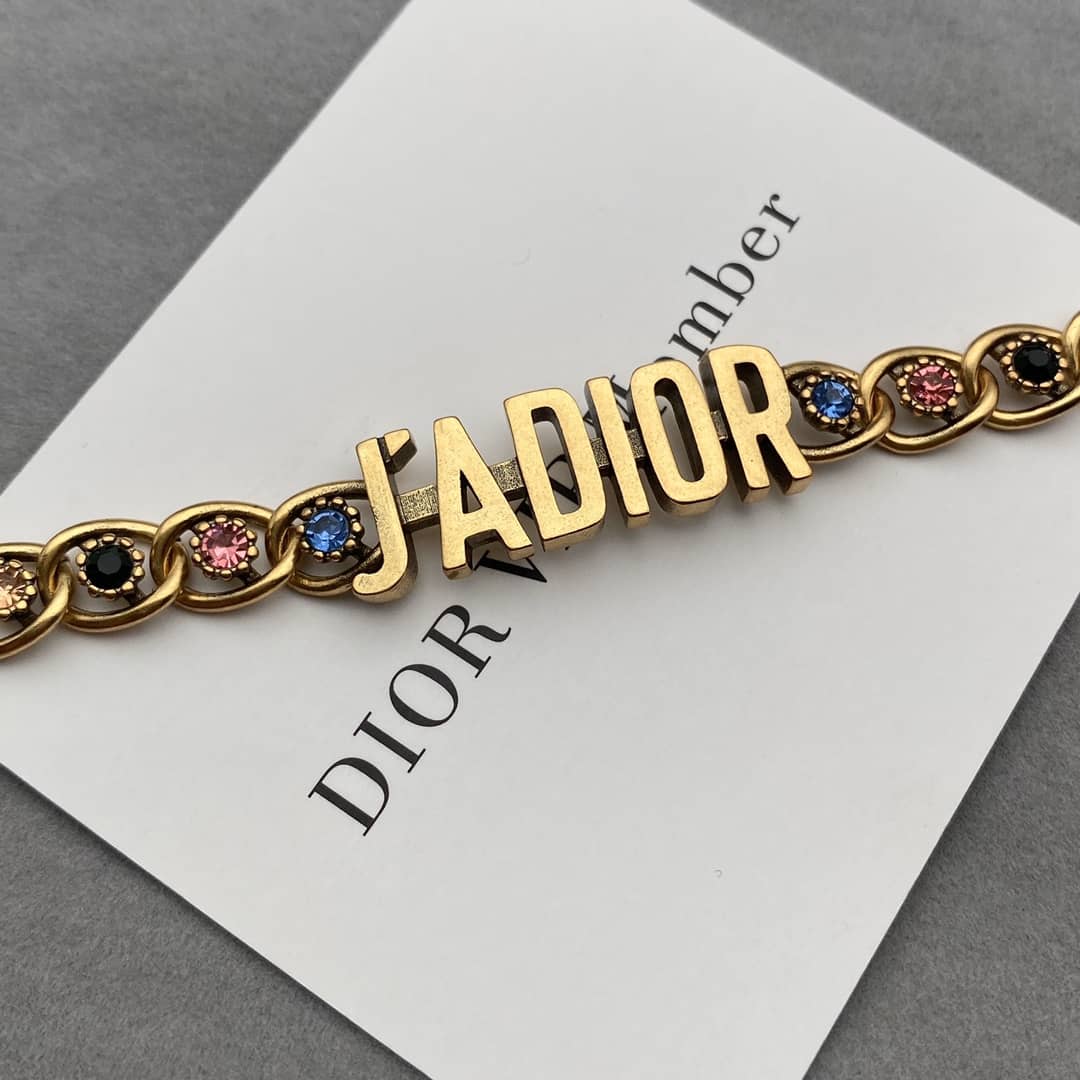Fake Chr1st1an D10r Logo Necklace