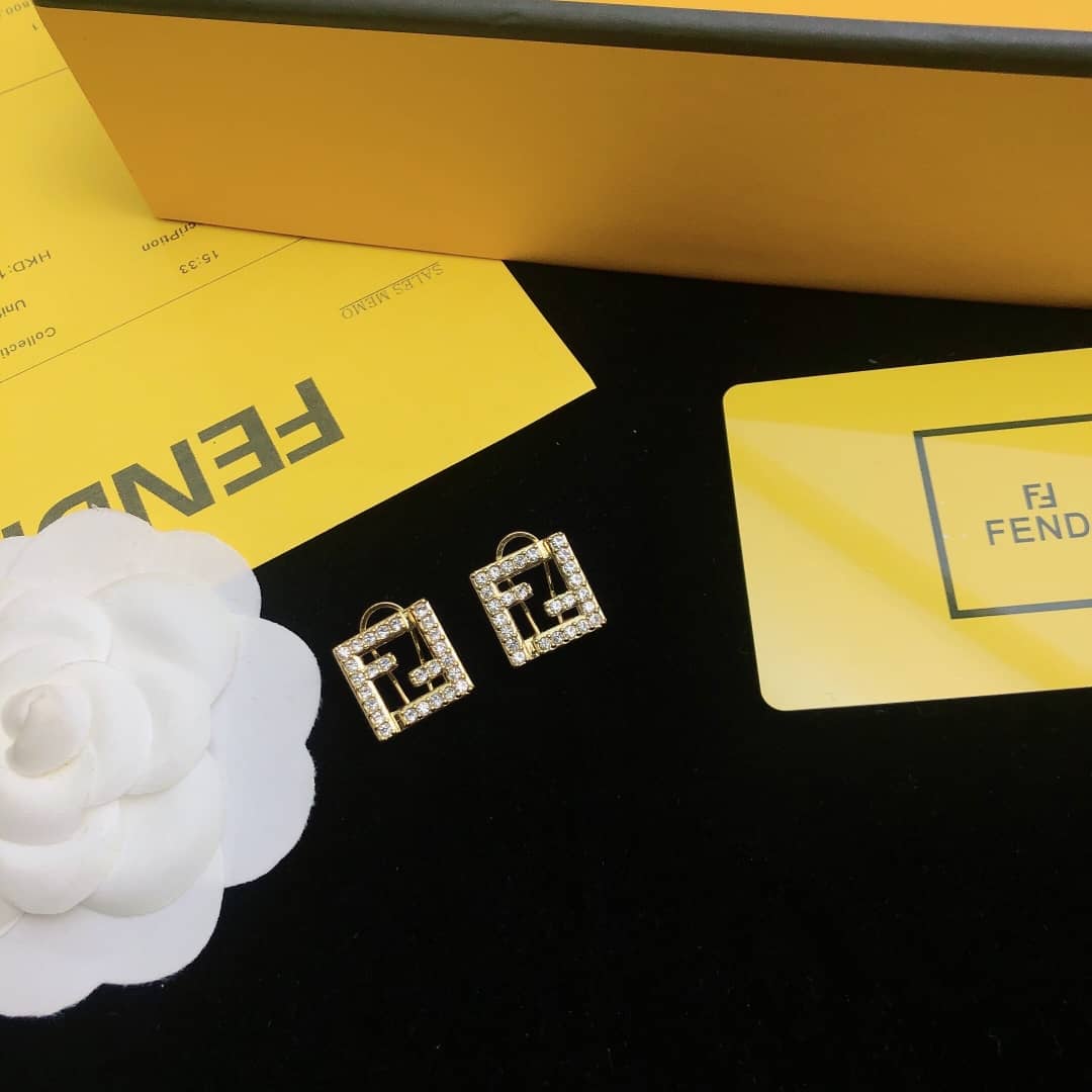 Fake F**di Logo Earring
