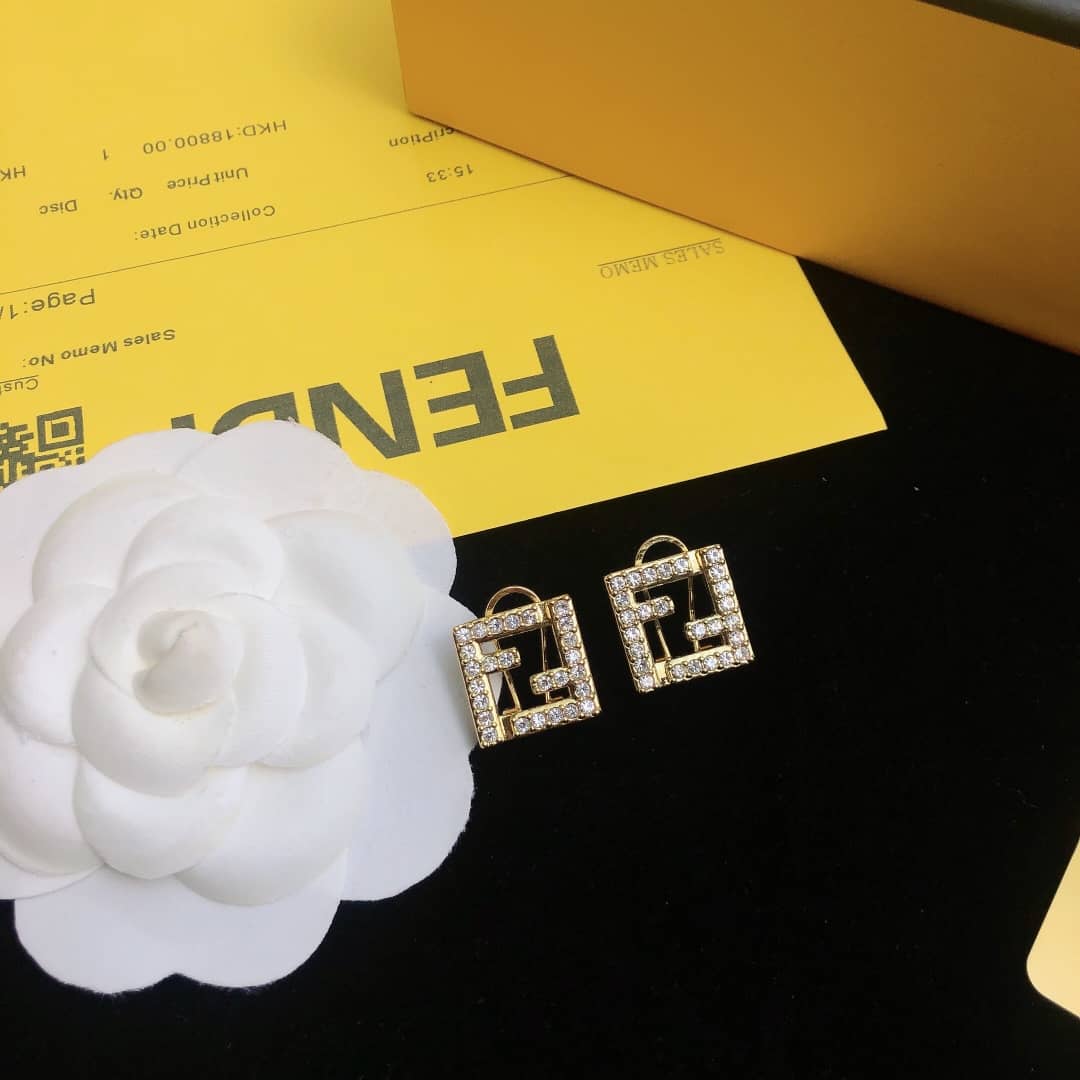Fake F**di Logo Earring