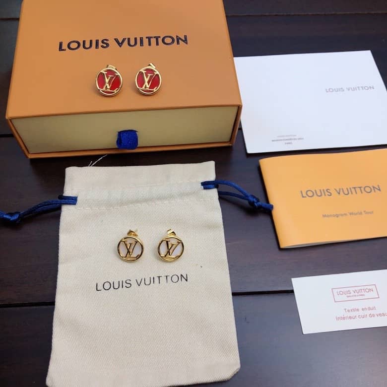 Knockoff L0vis Vvtt0n Logo Earring