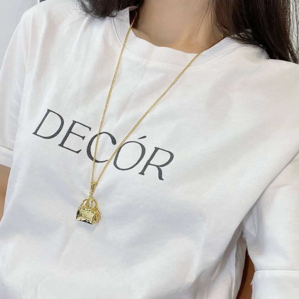 Fake L0vis Vvtt0n Logo Necklace