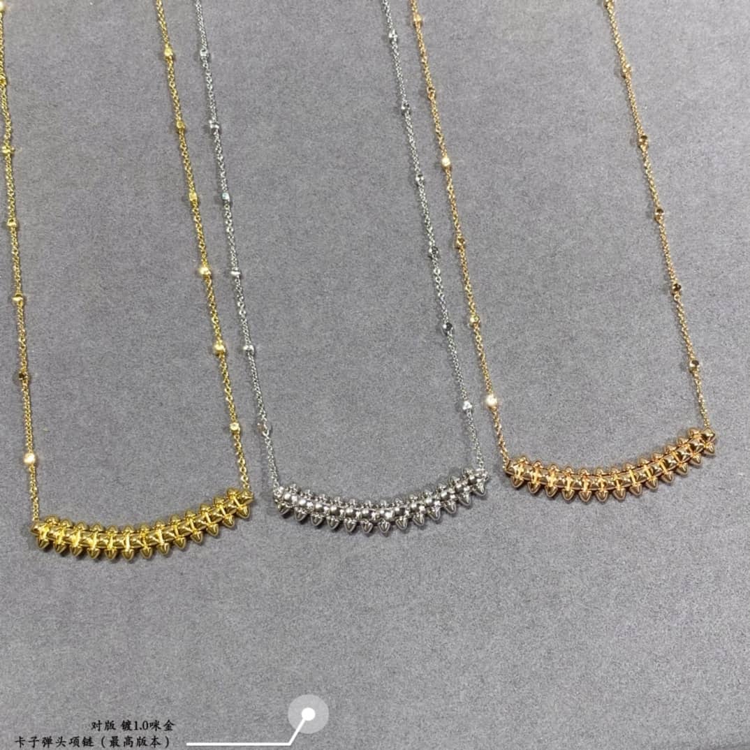 Fake Ca*t1er Logo Necklace