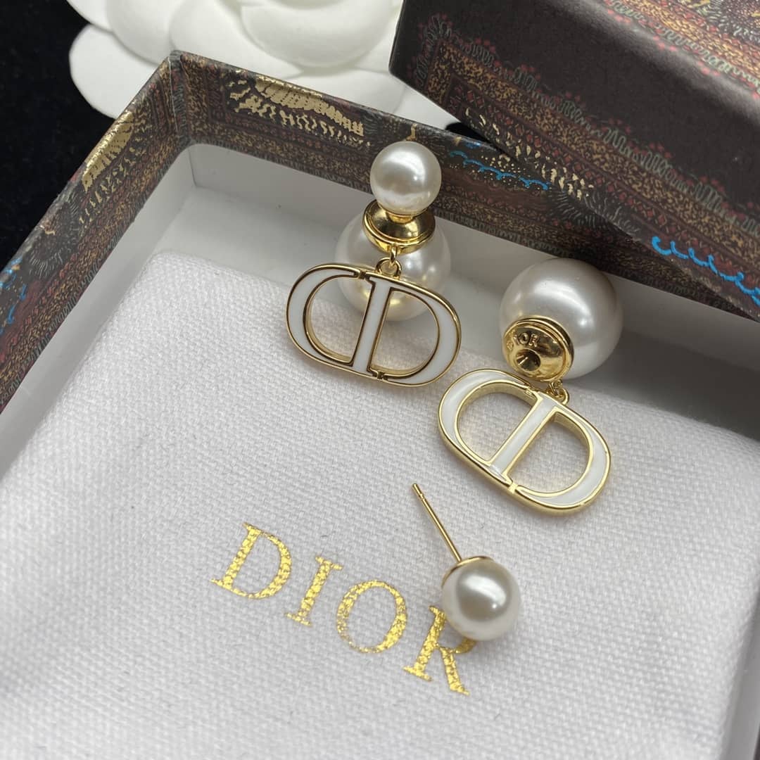 Wholesale Chr1st1an D10r Logo Earring