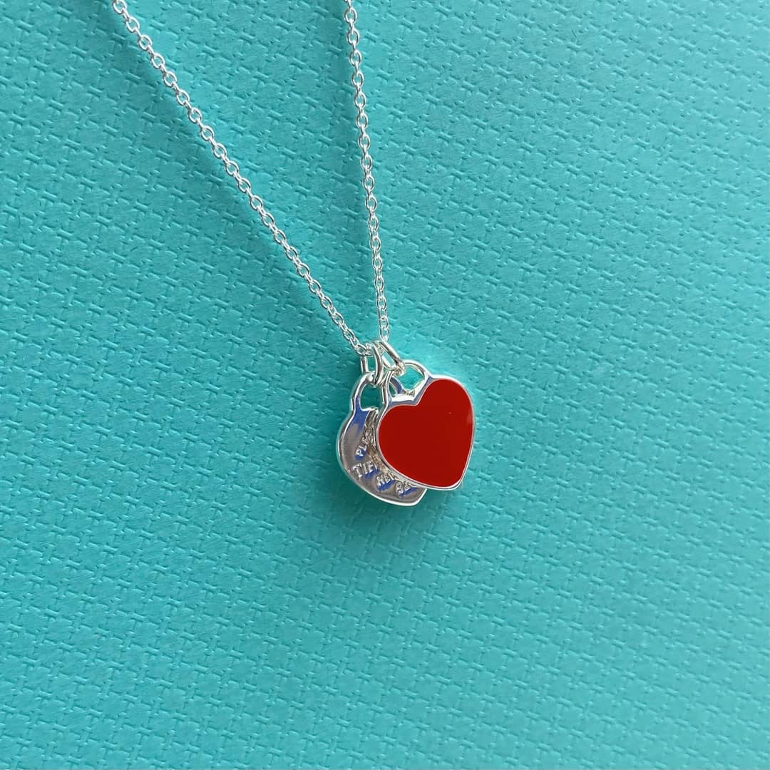 Fake T*f*ny Logo Necklace