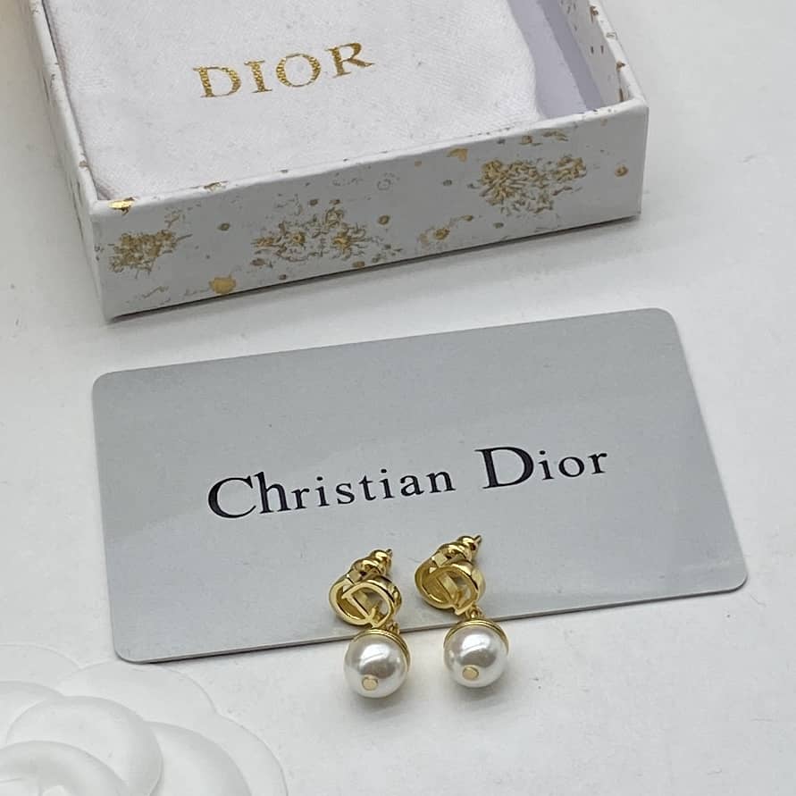 Knockoff Chr1st1an D10r Logo Earring