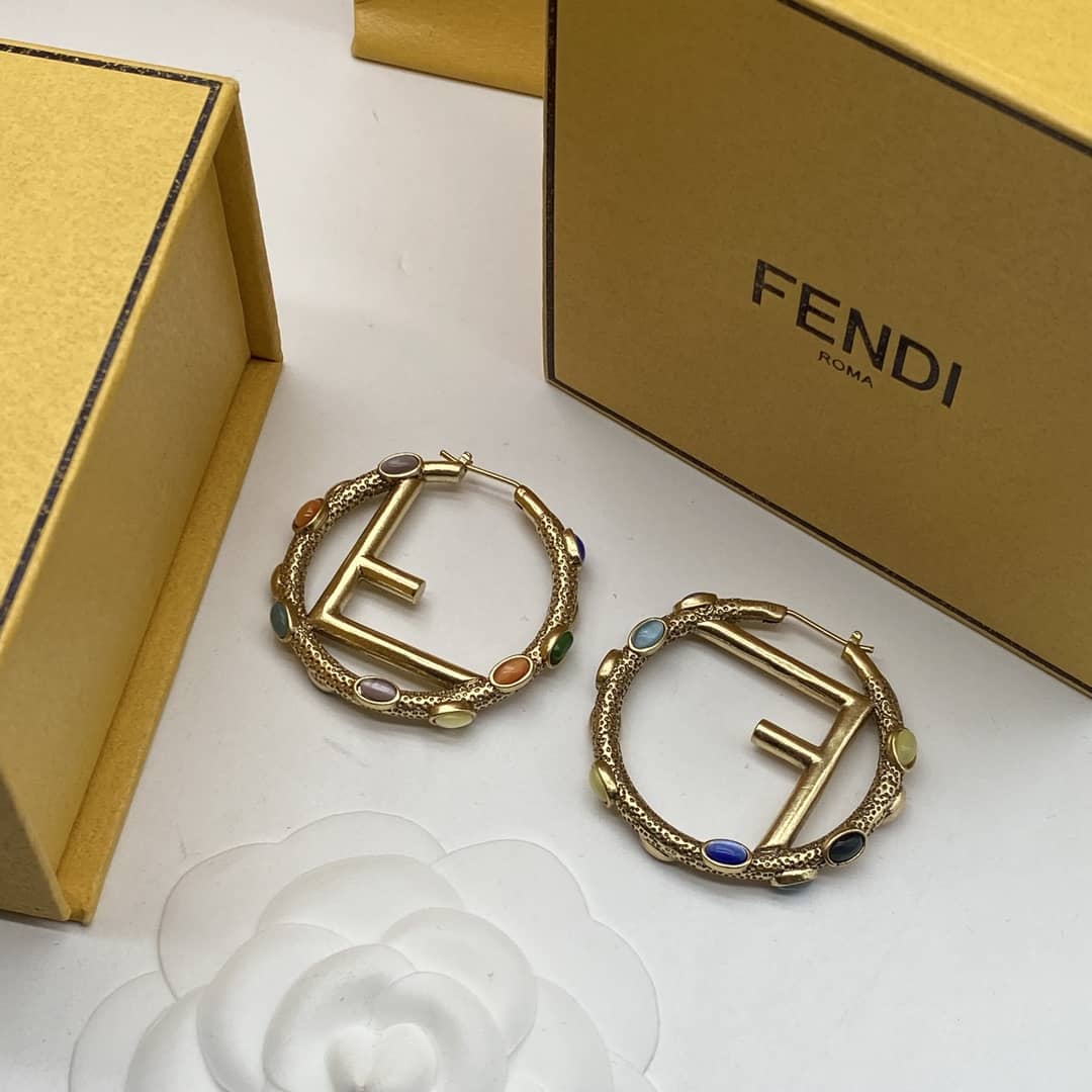 Fake F**di Logo Earring