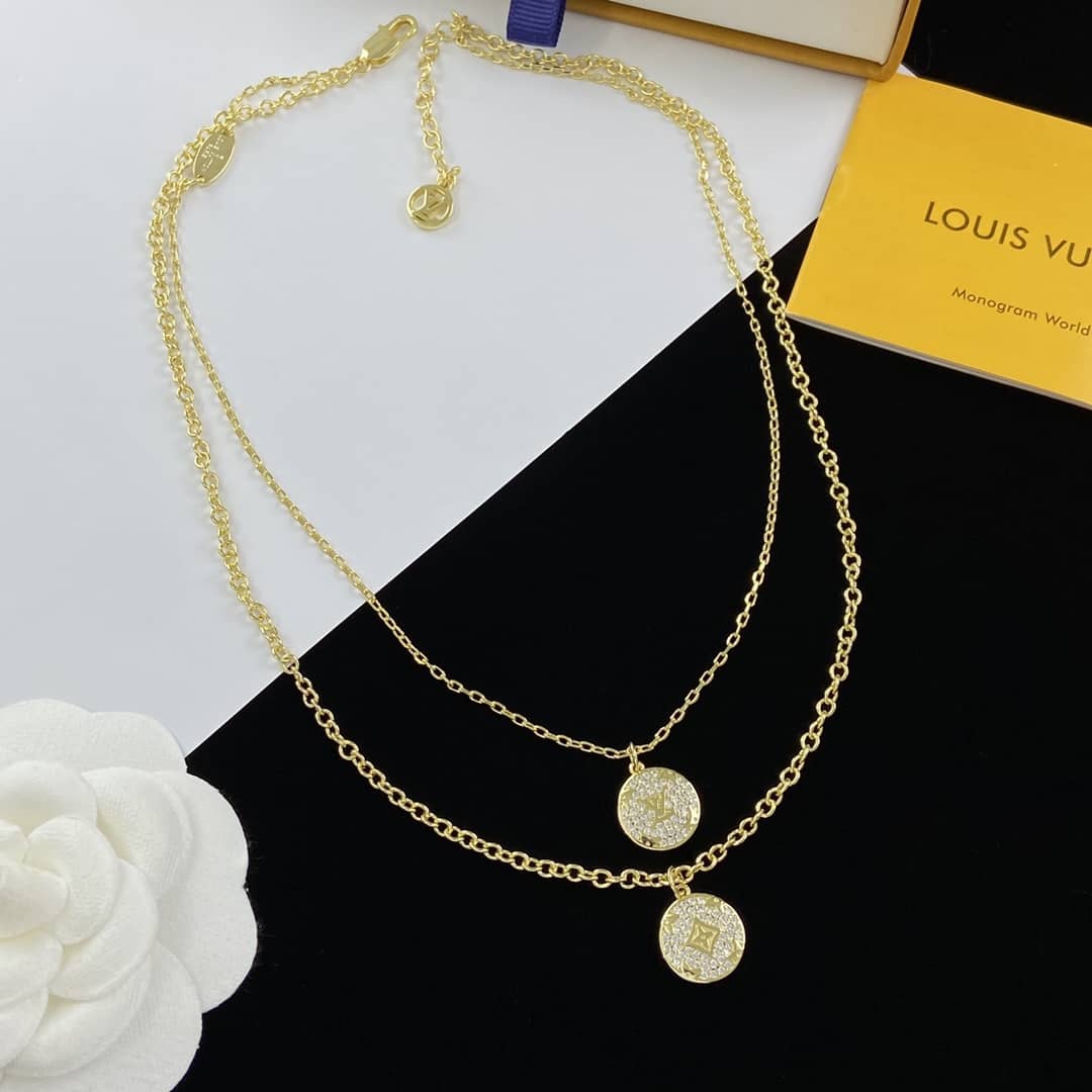 Wholesale L0vis Vvtt0n Logo Necklace