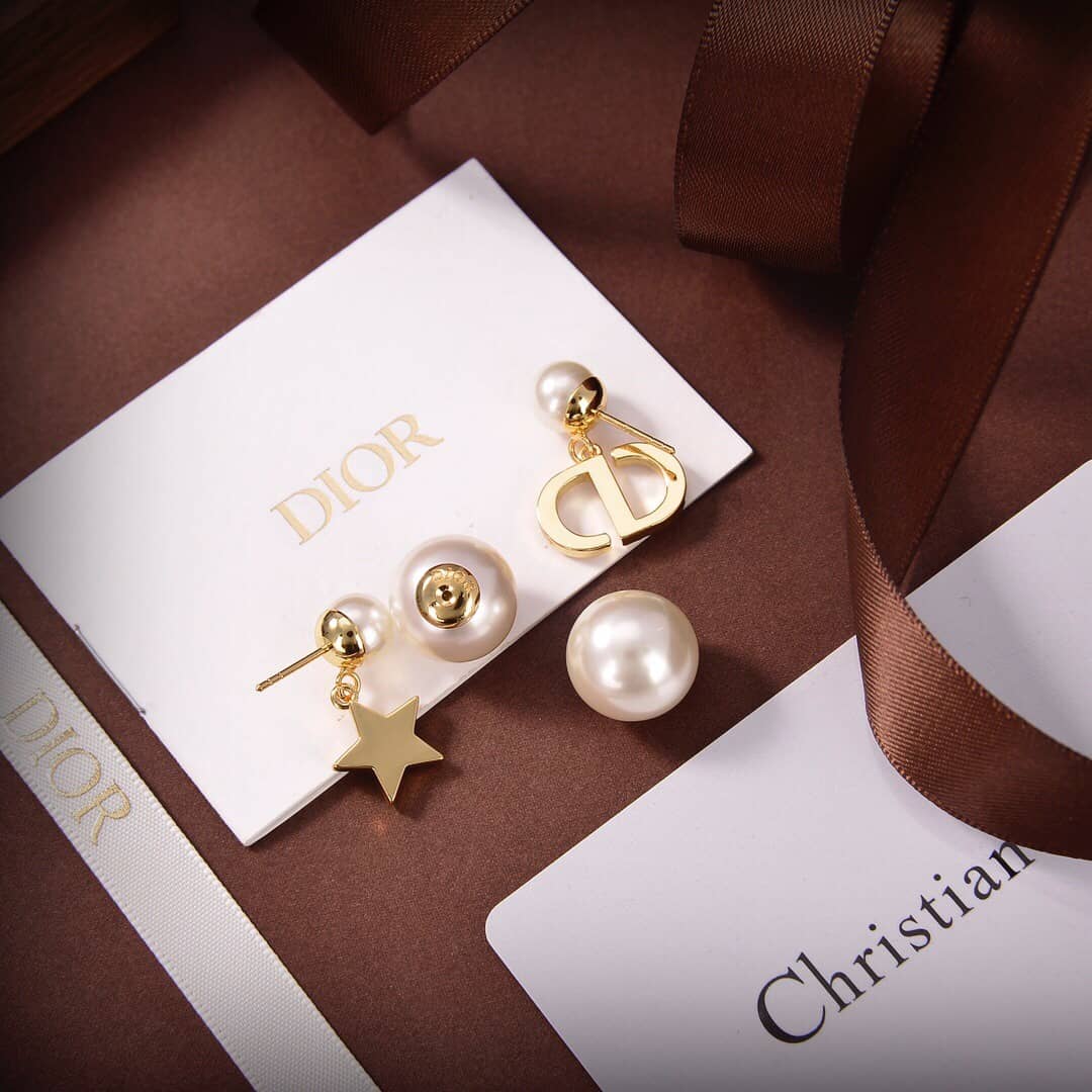 Wholesale Chr1st1an D10r Logo Earring