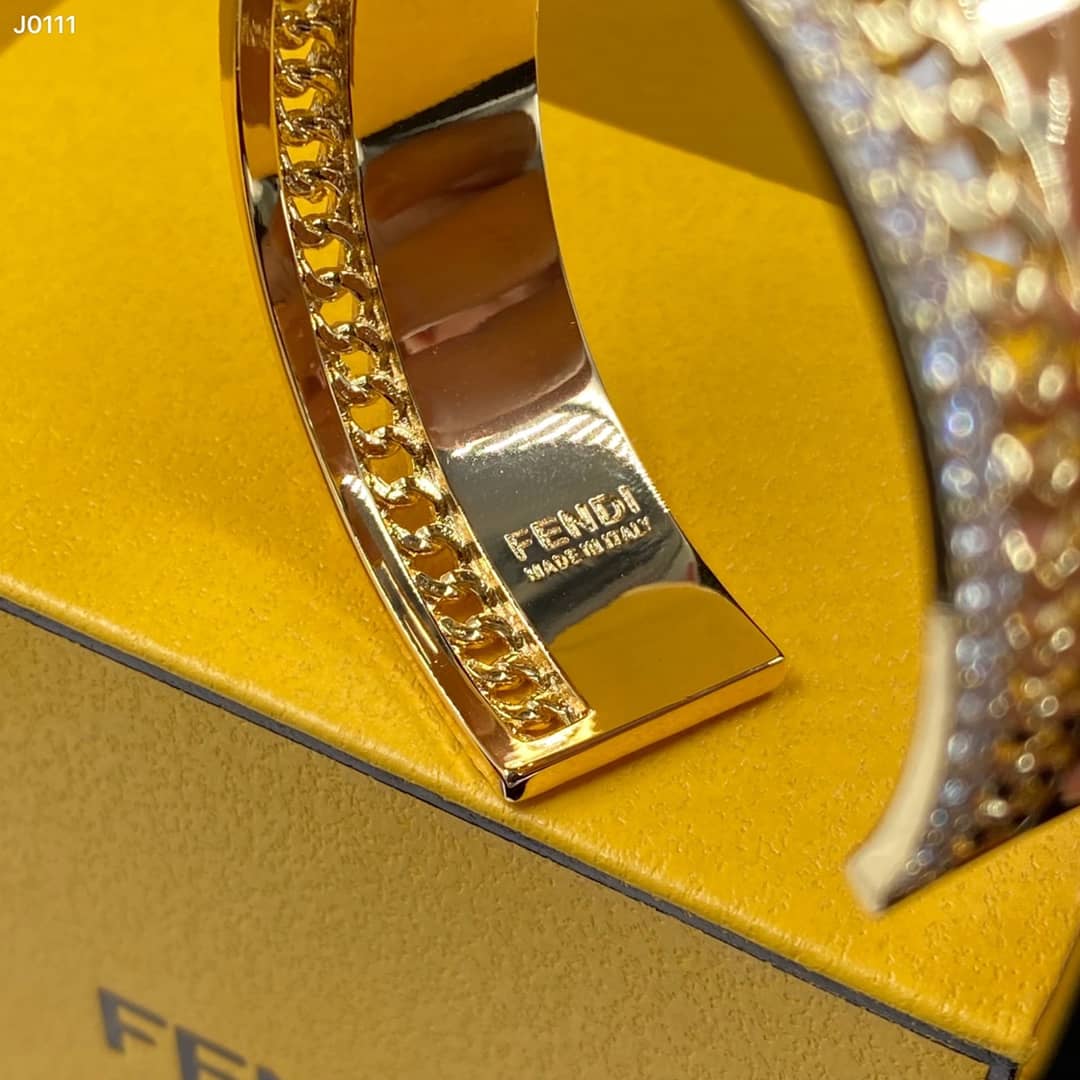 Fake F**di Logo Bracelet