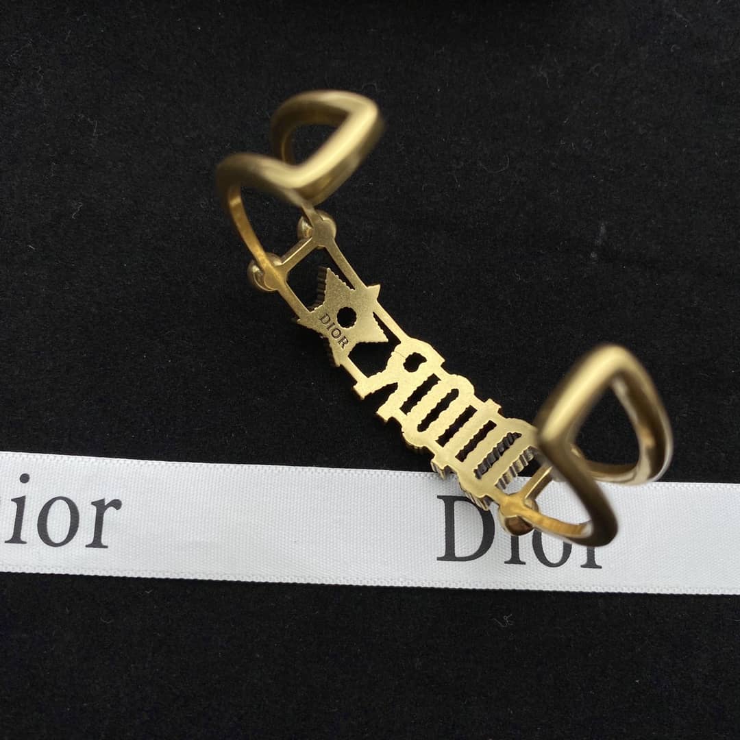 Fake Chr1st1an D10r Logo Bracelet