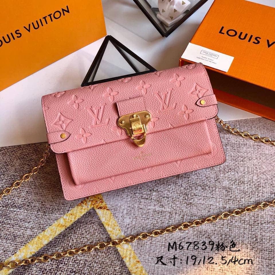 L0vis Vvtt0n Monogram Empreinte Vavin Chain Long Wallet Replica Pink M67839
