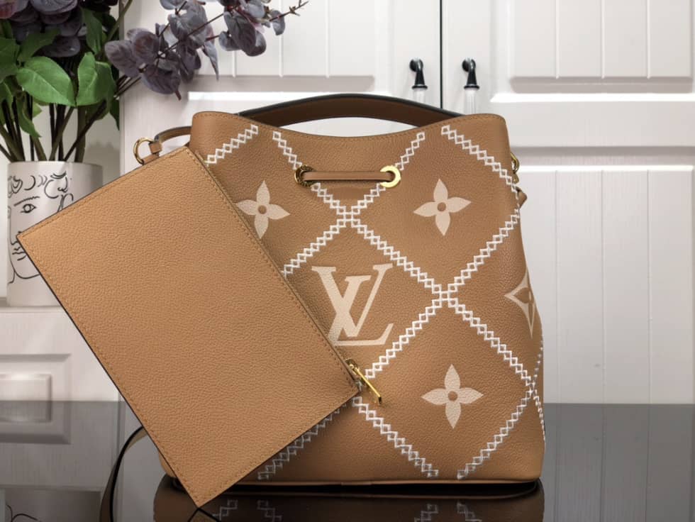 L0vis Vvtt0n NeoNoe MM Brown M46023 Replica Bucket Bag