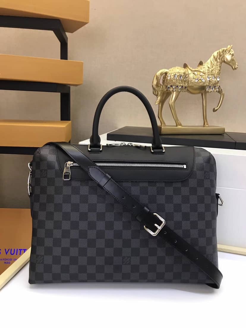 L0vis Vvtt0n Porte-Documents Jour Damier Graphite Canvas Bag Replica N48260