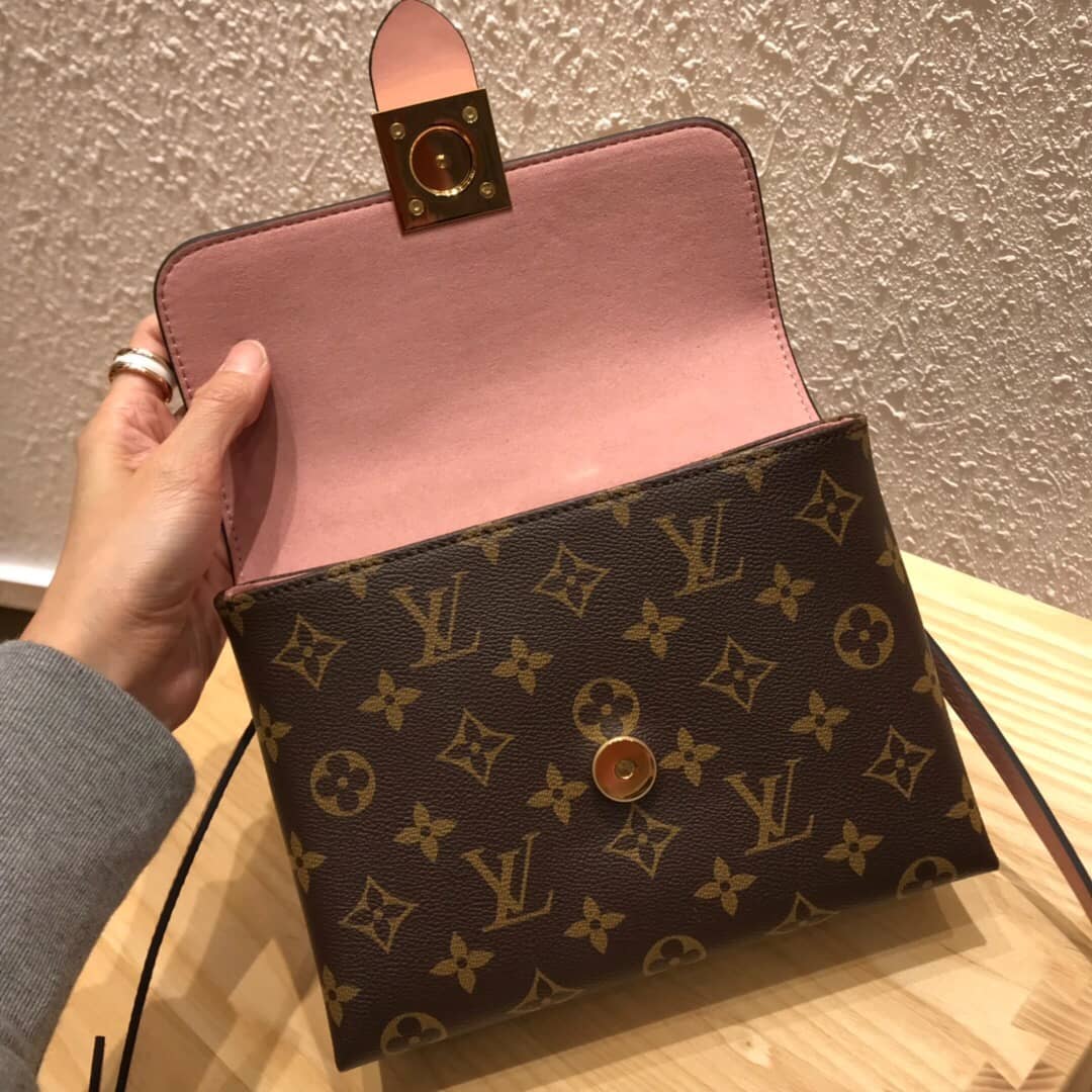 L0vis Vvtt0n Monogram Canvas Locky BB Bag Replica Pink M44321