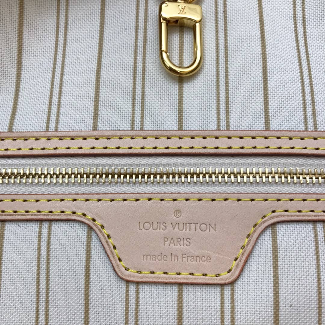 L0vis Vvtt0n Neverfull GM Damier Azur Tote Replica White N40990