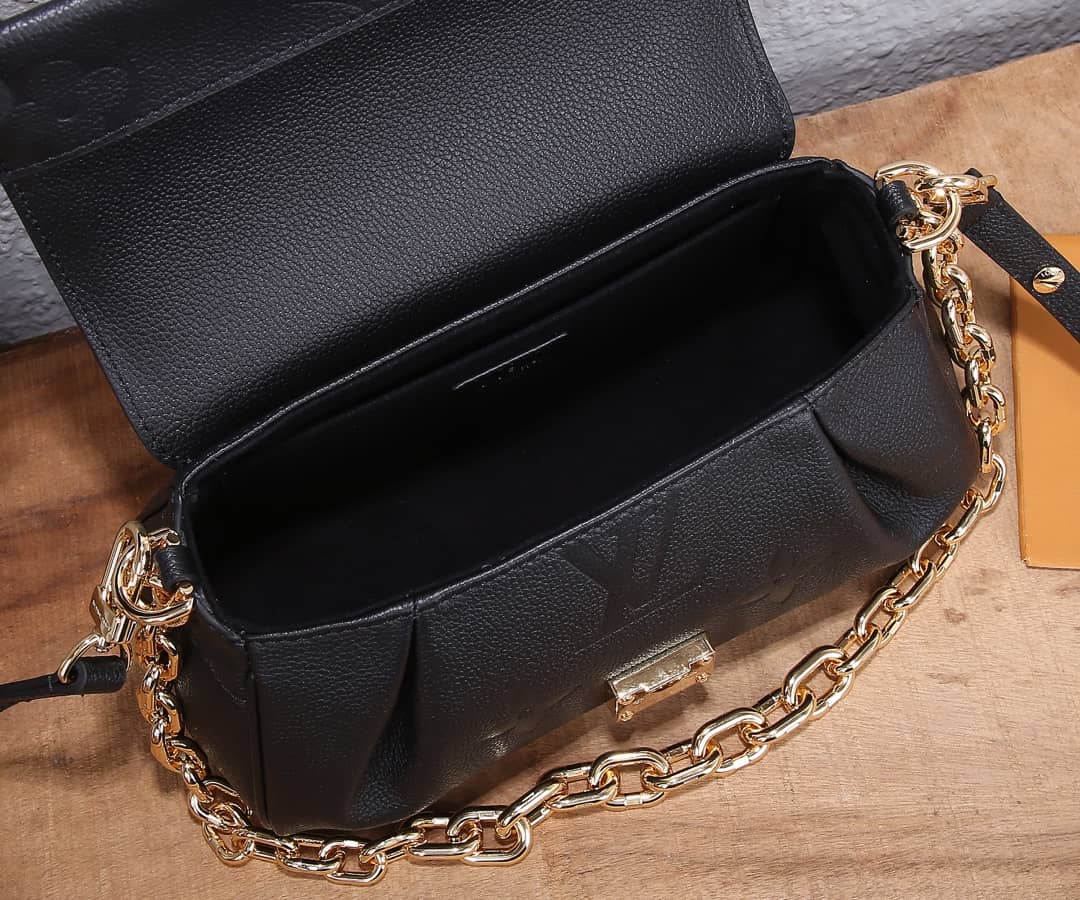 L0vis Vvtt0n Favorite Monogram Empreinte Leather Replica Shoulder Bag Black M45813
