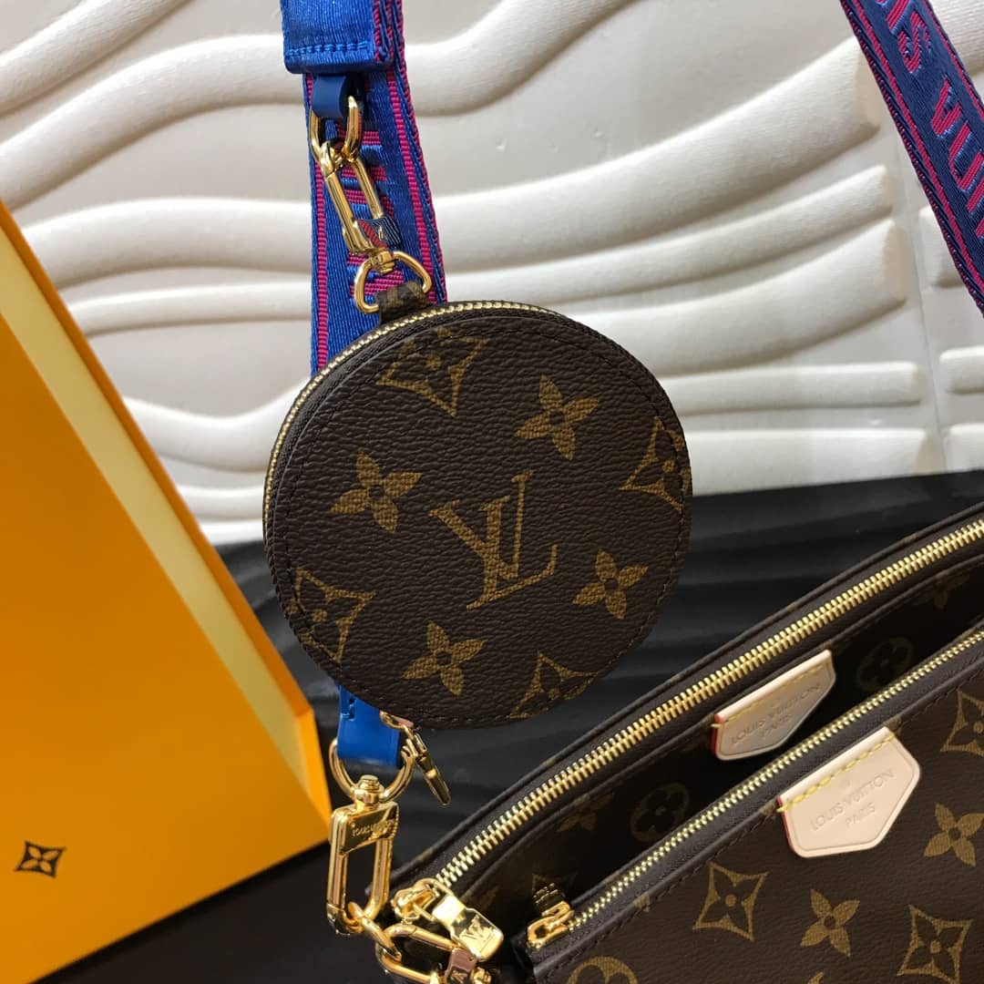 L0vis Vvtt0n Monogram Canvas Multi Pochette Replica Blue M44823