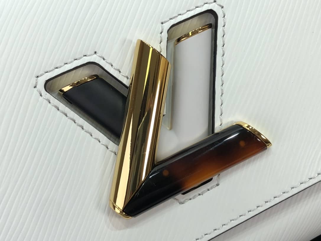 L0vis Vvtt0n Monogram 2Way Leather Twist Replica Handbag White M58526