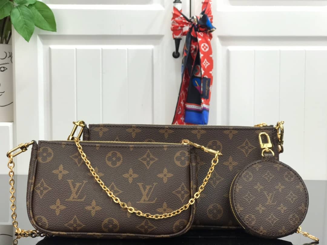 L0vis Vvtt0n Monogram Canvas Multi Pochette Replica Brown M44823