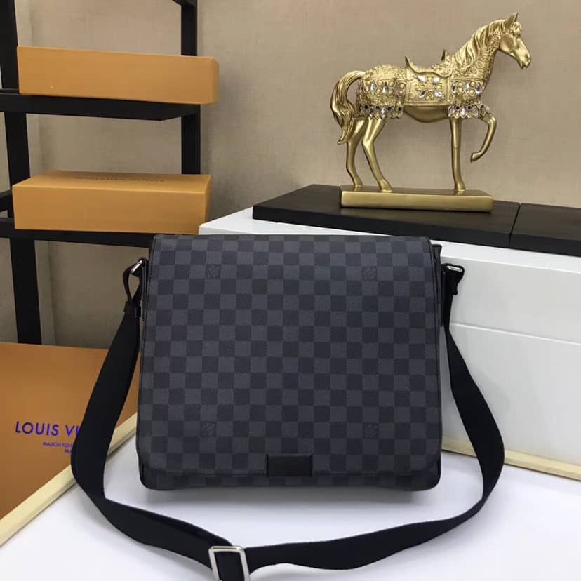 L0vis Vvtt0n Damier Graphite District MM Shoulder Bag Replica N41272