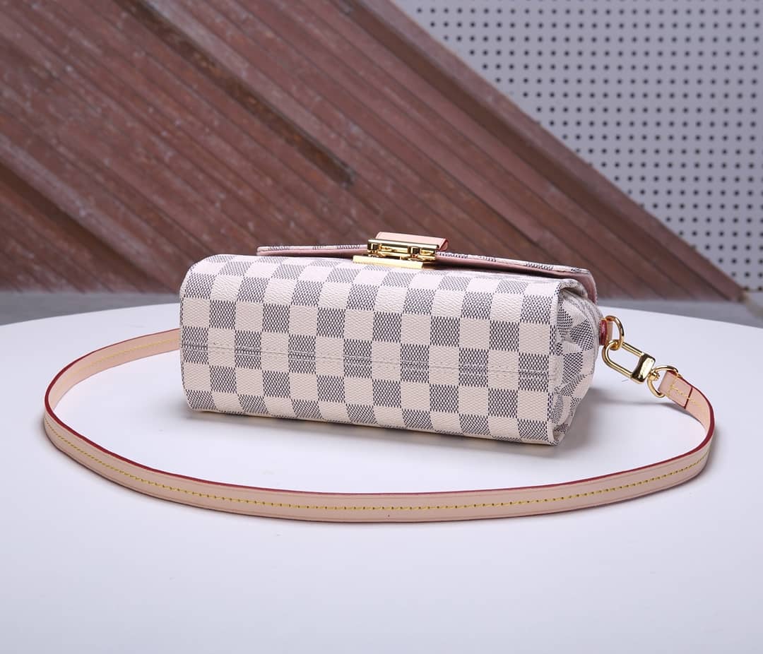 L0vis Vvtt0n Damier Croisette Replica Shoulder Handbag White N41581