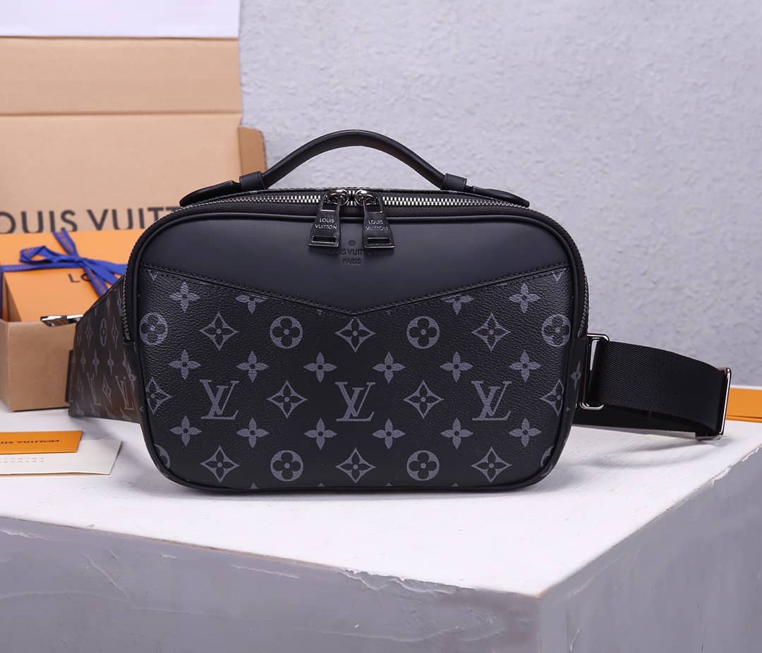 LV Bum Bag Dupe Monogram Eclipse Waist Pouch hip body M42906(ColaReps)