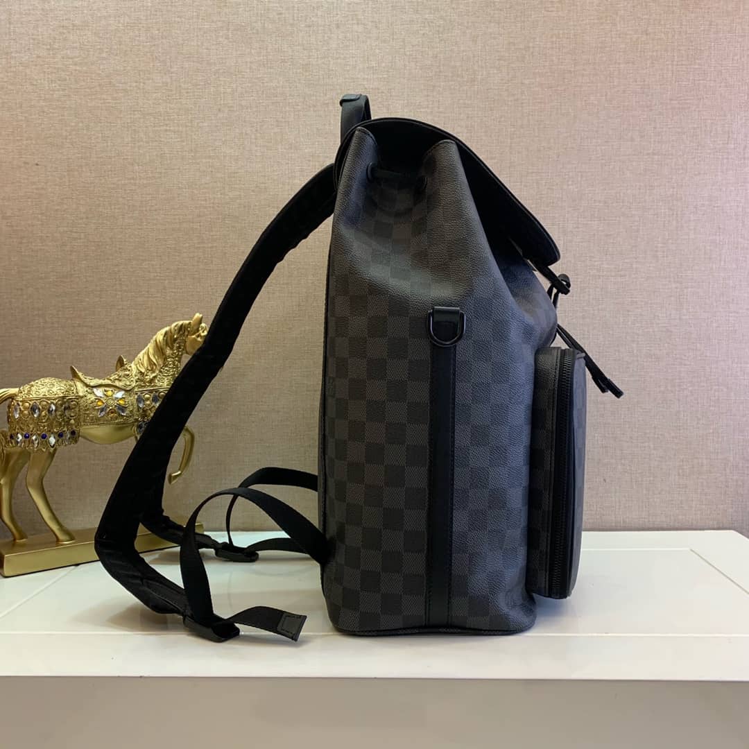 L0vis Vvtt0n Damier Graphite Coated Canvas Utility Replica Backpack N40279
