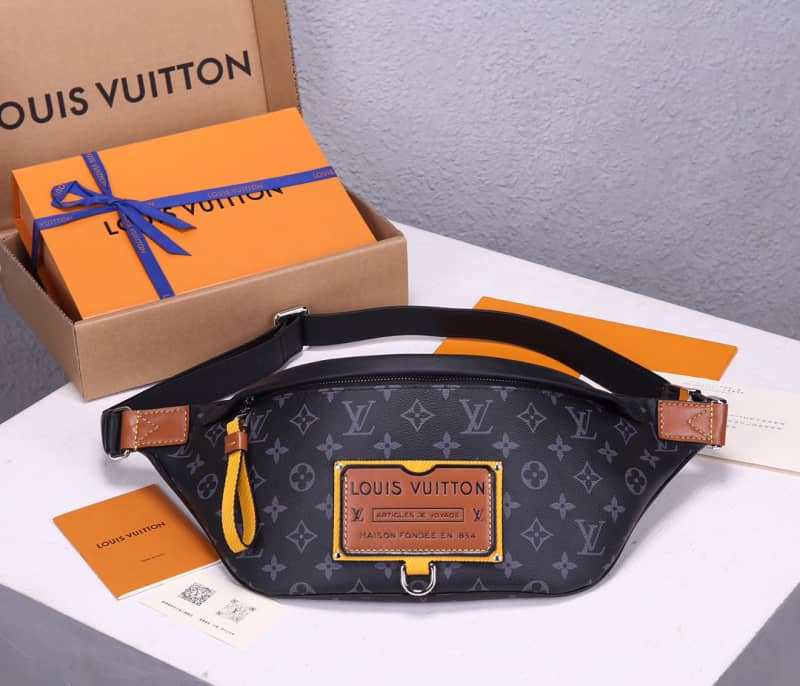 LV Bum Bag Dupe Monogram Eclipse Coated Canvas Discovery M45220