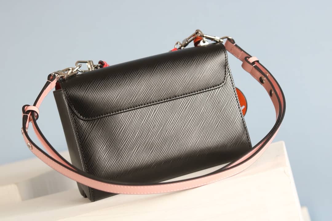 LV Tote Dupe Twist MM Crossbody Bag Replica Black M50305