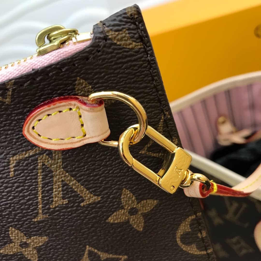 L0vis Vvtt0n Monogram Neverfull MM Bag Replica Pink M40995