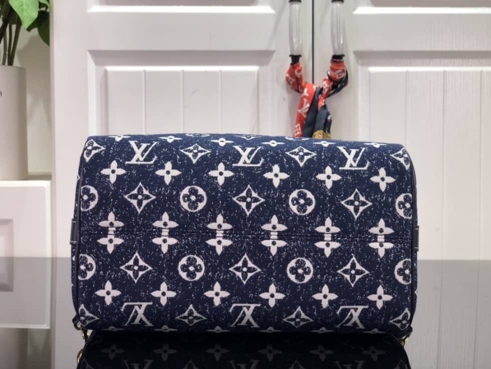 L0vis Vvtt0n Monogram Jacquard Denim Speedy Bandoliere 25 M59609 Replica Shoulder Bag
