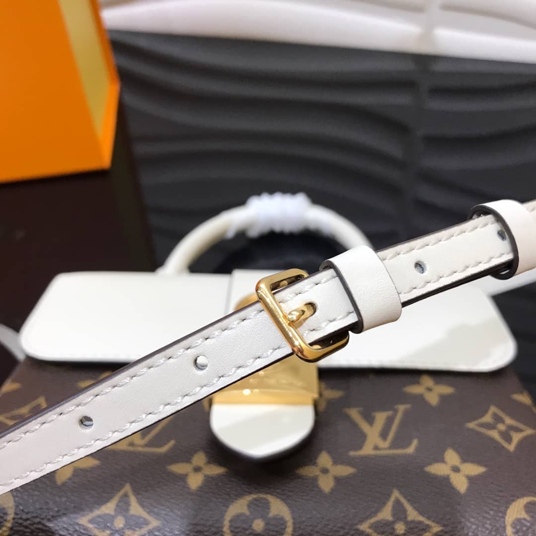 L0vis Vvtt0n Locky BB Replica Crossbody Bag White M44321