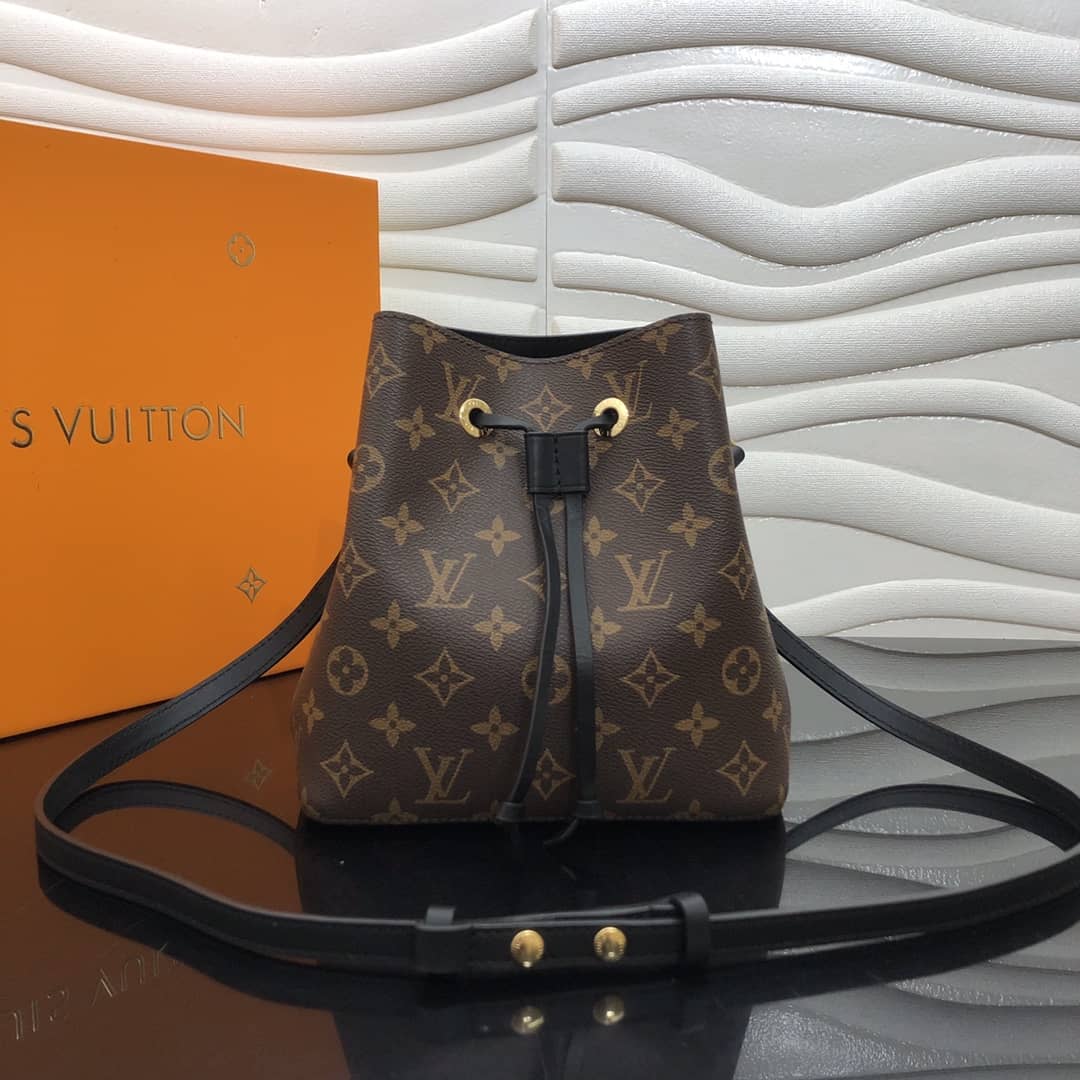 L0vis Vvtt0n Noe Monogram Canvas Replica Bucket Bag Black