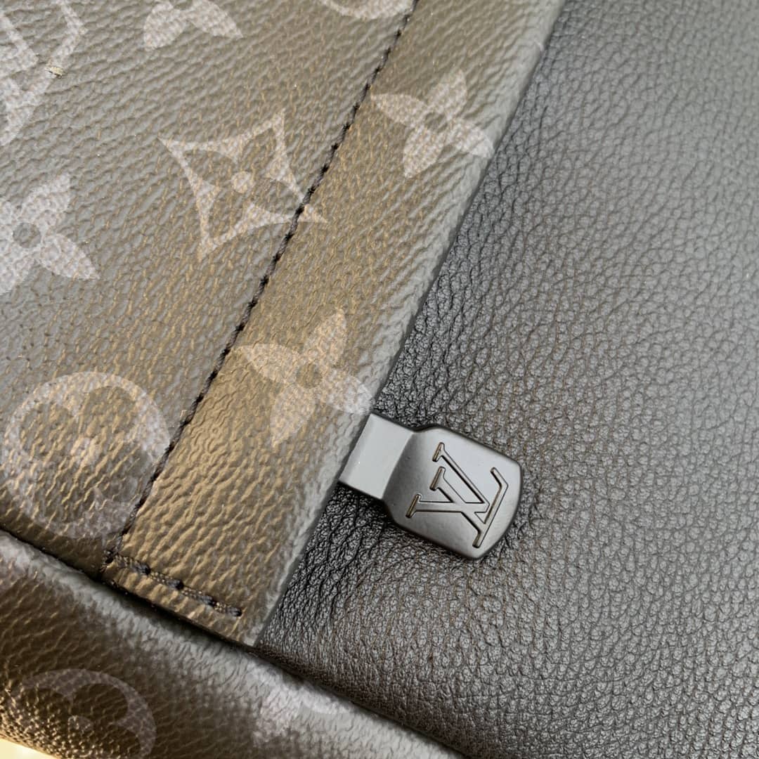 LV Backpack Replica Saumur Monogram Eclipse Canvas Black M45913