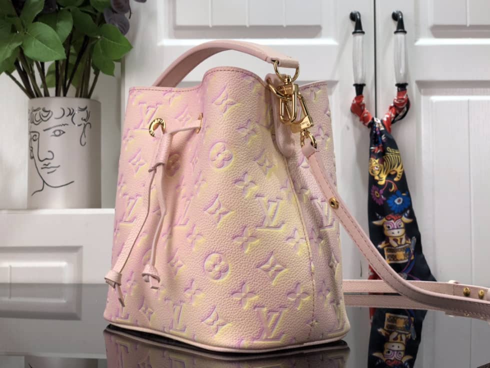 L0vis Vvtt0n Neonoe BB Pink M46174 Replica Bucket Bag