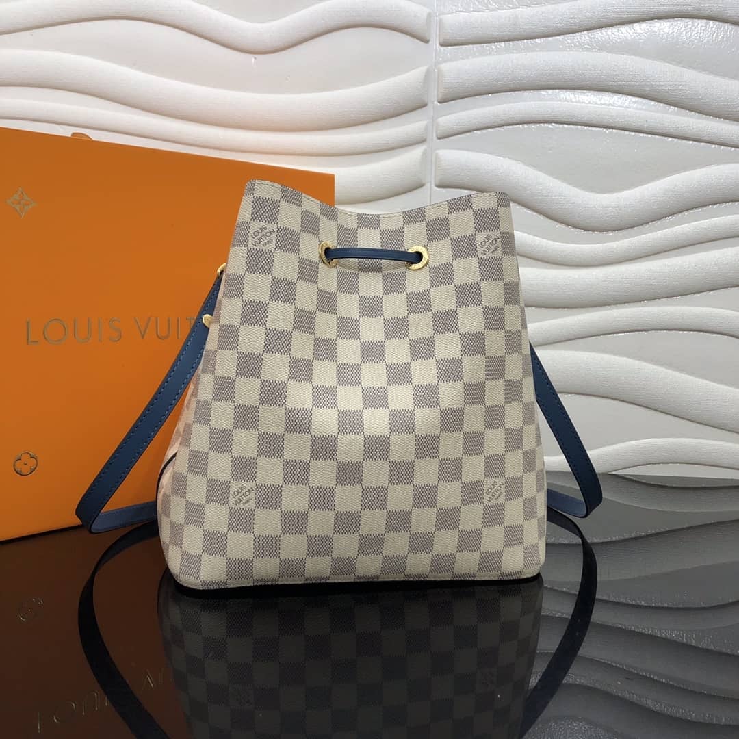 L0vis Vvtt0n Neonoe Replica Bucket Bag Beige Blue M44020