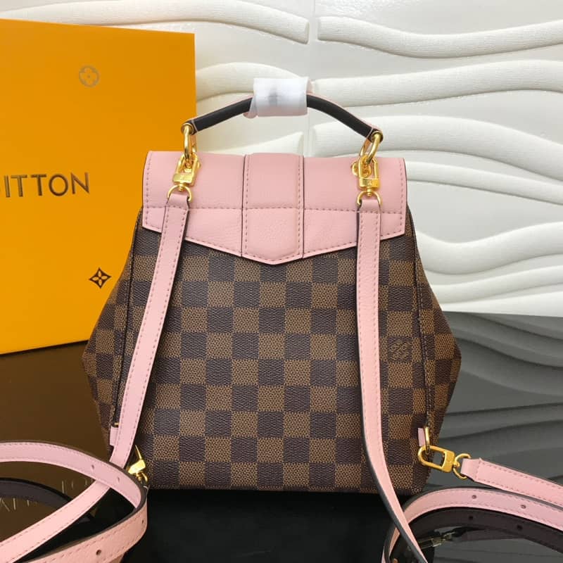 L0vis Vvtt0n Damier Ebene Clapton Replica Backpack Pink N42262