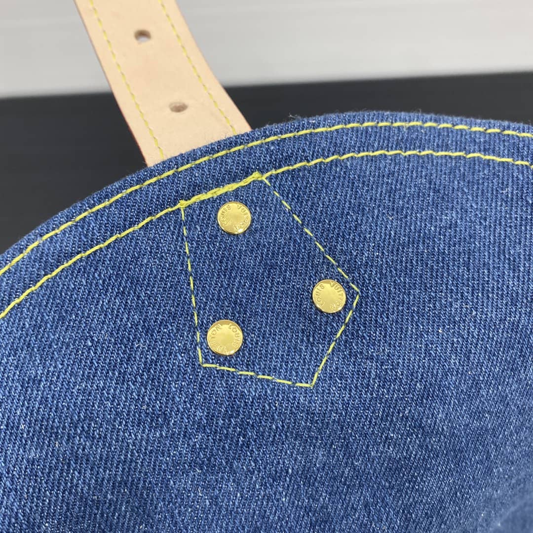 LV Backpack Replica Sac A Dos GM Blue Denim M95056