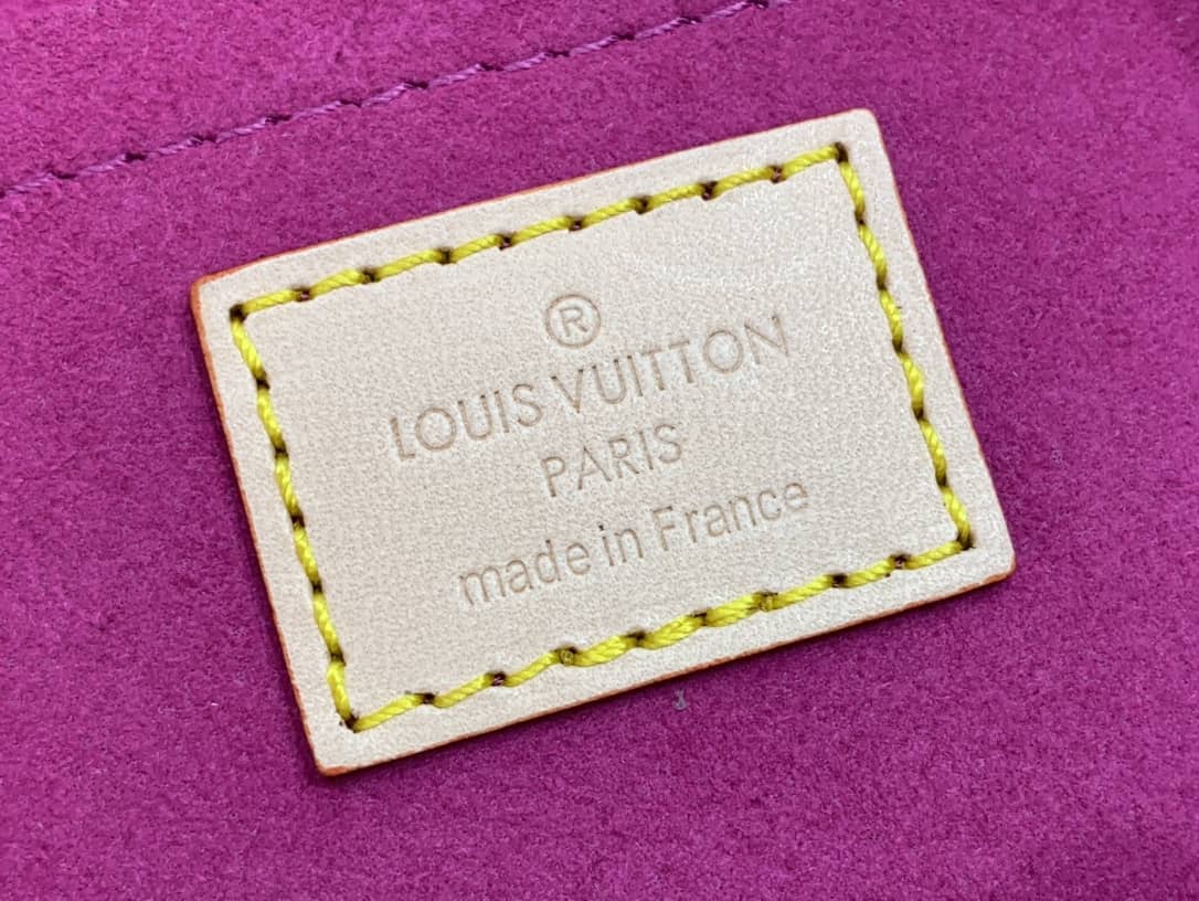 L0vis Vvtt0n Monogram Denim Mini Pleaty Replica Shoulder Bag Pink M95050