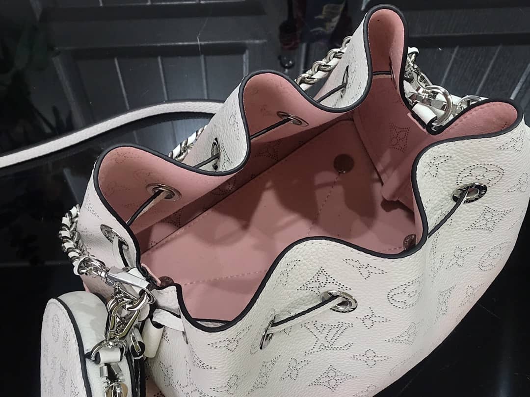 L0vis Vvtt0n Bella Mahina Magnolia Leather Replica Bag White Pink M57068