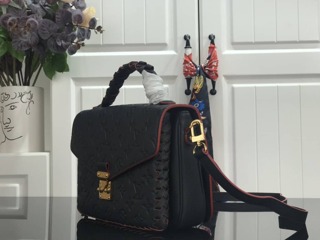 L0vis Vvtt0n Pochette Metis Braided Monogram Empreinte Replica Black M43942