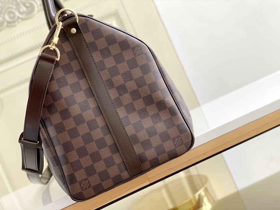 LV Duffle Bag Replica Monogram Keepall Bandouliere 50 Boston Bag Brown M41416