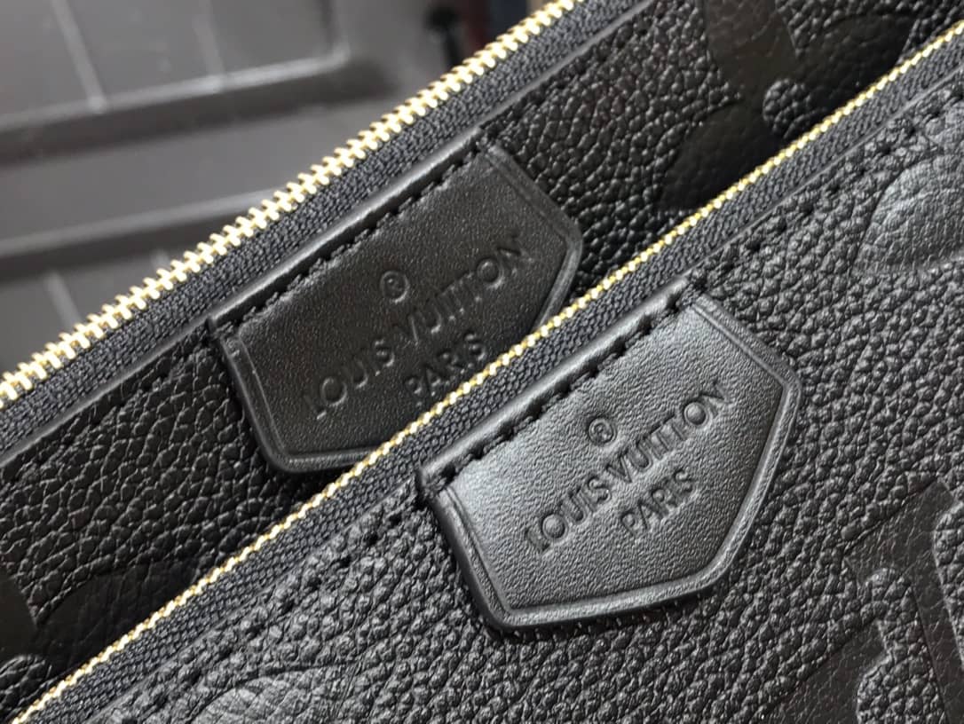 L0vis Vvtt0n Pochette Discovery Compact Replica Wallet Black M57630