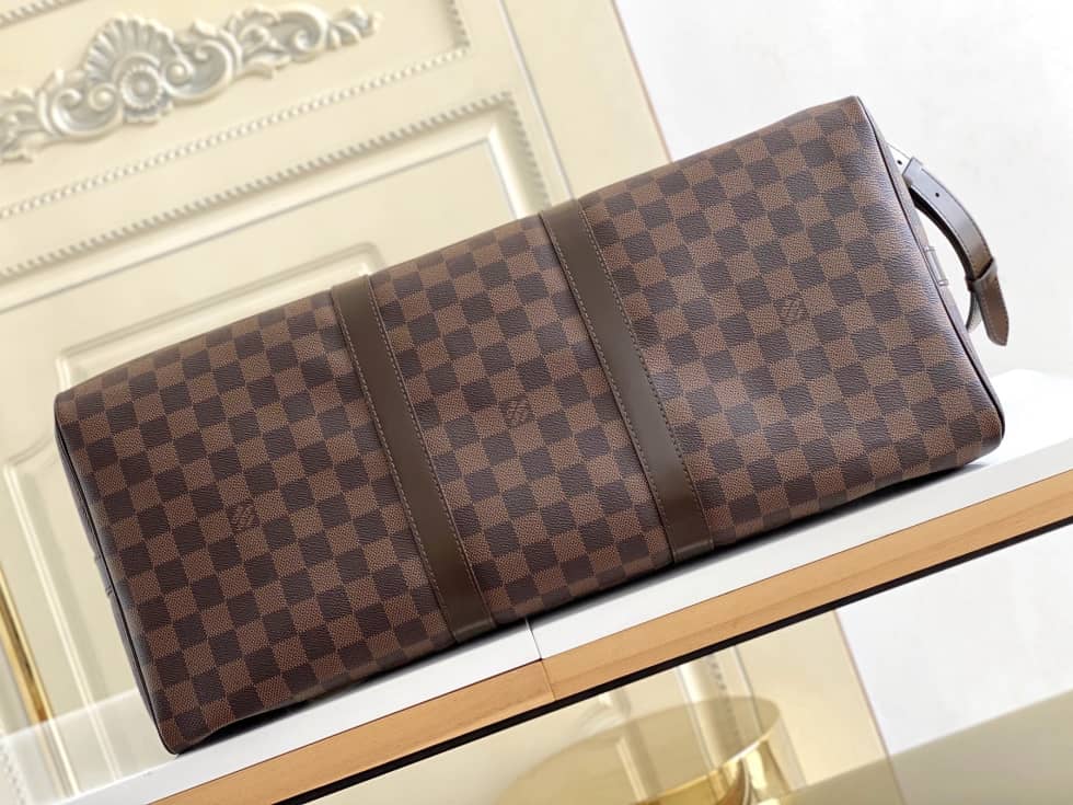 LV Duffle Bag Replica Monogram Keepall Bandouliere 50 Boston Bag Brown M41416
