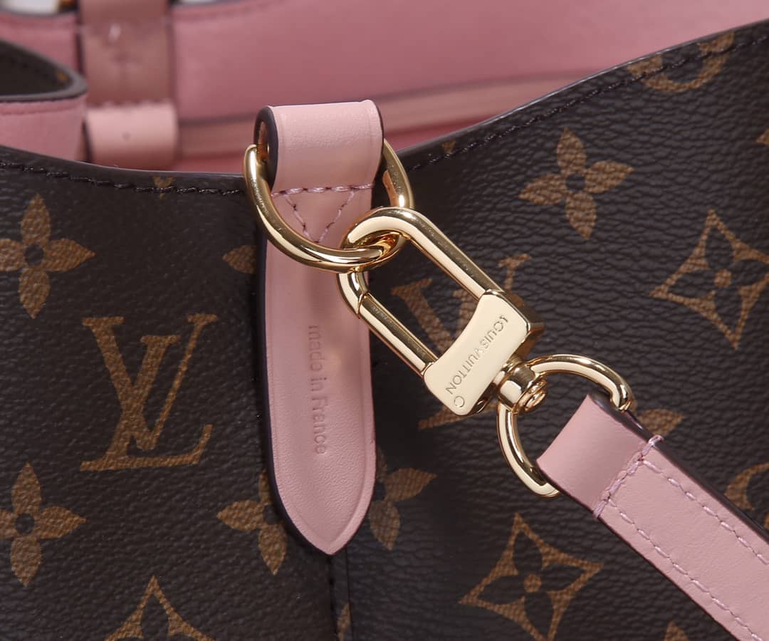 L0vis Vvtt0n Neo Noe Monogram Replica Drawstring Bag Pink M44022