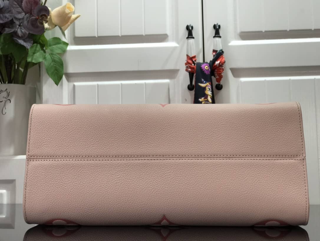 L0vis Vvtt0n On the Go MM Monogram Empreinte Two-way Tote Replica Pink M45717