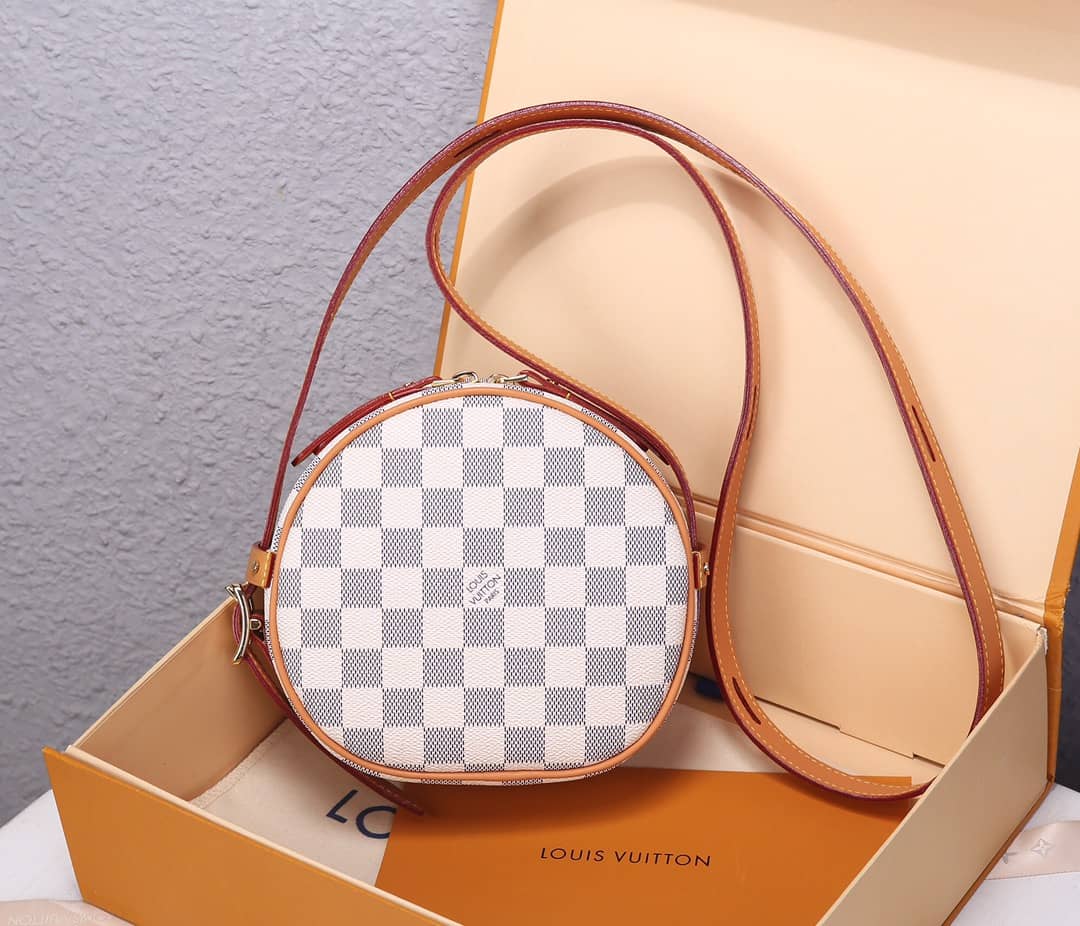 L0vis Vvtt0n Damier Azur Boite Chapeau Souple PM Replica N40333