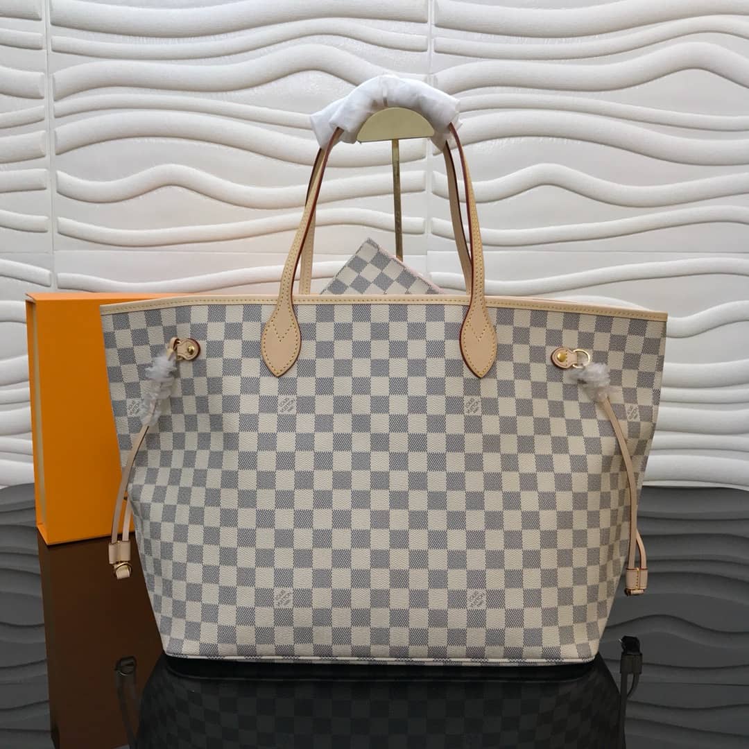 L0vis Vvtt0n Neverfull GM Damier Azur Tote Replica Beige N40990